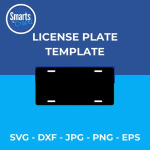 Car licence plate sublimation template, wrap mockup design, solid outline SVG Dxf Eps Png JPG, digital download DIY projects cut file set