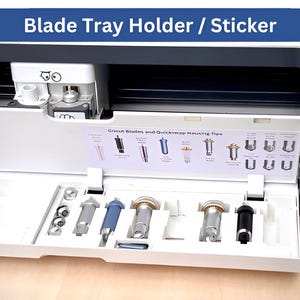 Cricut Blade Holder & Tool Tray Organizer Perfect Craft Storage for Accessories Tidy Craft Area Compact Craft Room Organizer for Supplies