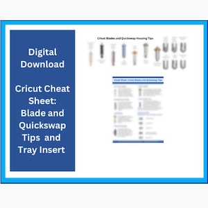 Cricut Klinge Spickzettel Tablett Aufbewahrung Handwerk Cricut Maker Werkzeug Digitaler Download Cricut-Tool-Aufbewahrung Klinge Organizer Cricut Geschenk