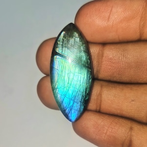 Amazing Multi Purple Fire Labradorite Gemstone Natural Cabochon Gemstone For Wire Wrapping Jewelrymaking Pear Shape 24x18x7 mm 24 Cts J#1-41