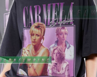 Carmela Soprano Shirt Gift Vintage 90s Retro Bootleg T-shirt Homage Graphic Tee Sweatshirt Unisex FM403