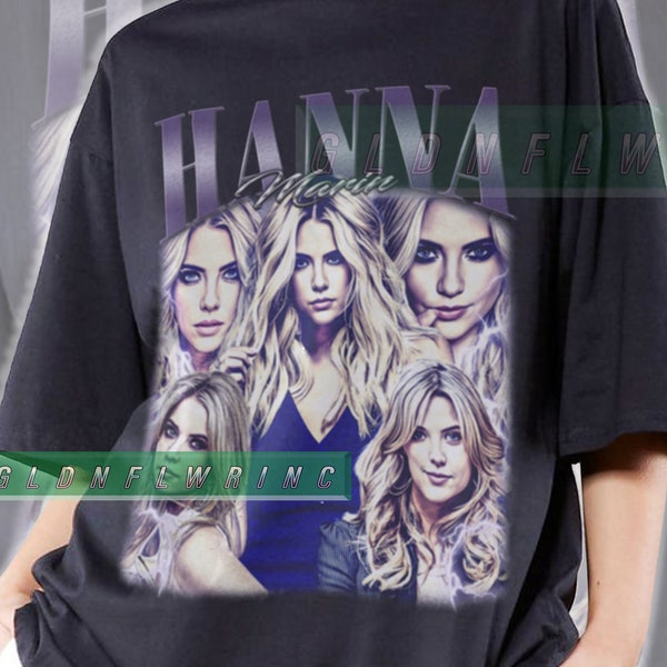 Hanna Marin Shirt Gift Vintage 90s Retro Bootleg T-shirt Homage Graphic Tee Sweatshirt Unisex FM415