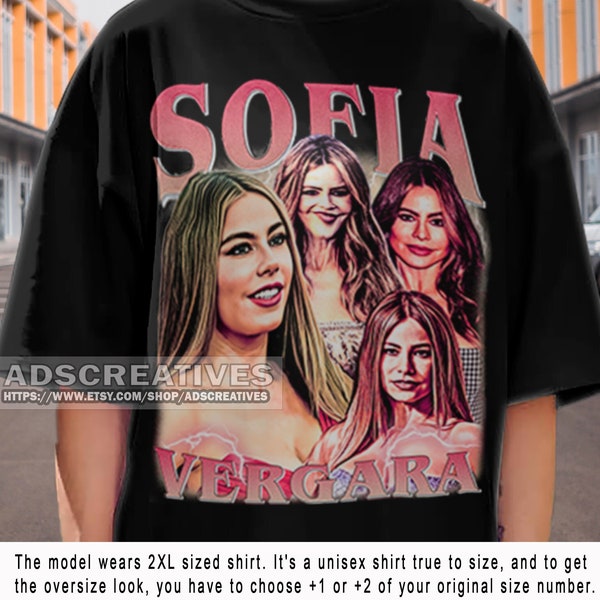 Sofía Vergara Shirt Gift Vintage 90s Retro Bootleg T-shirt Homage Graphic Tee Sweatshirt Unisex ENG1035