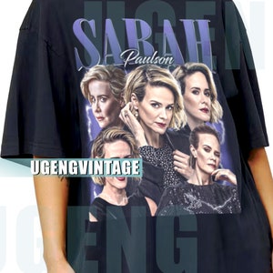 Sarah Paulson Shirt Unisex Tees Vintage Sarah Paulson T-Shirt Homage Bootleg Sweatshirt Retro Gor19