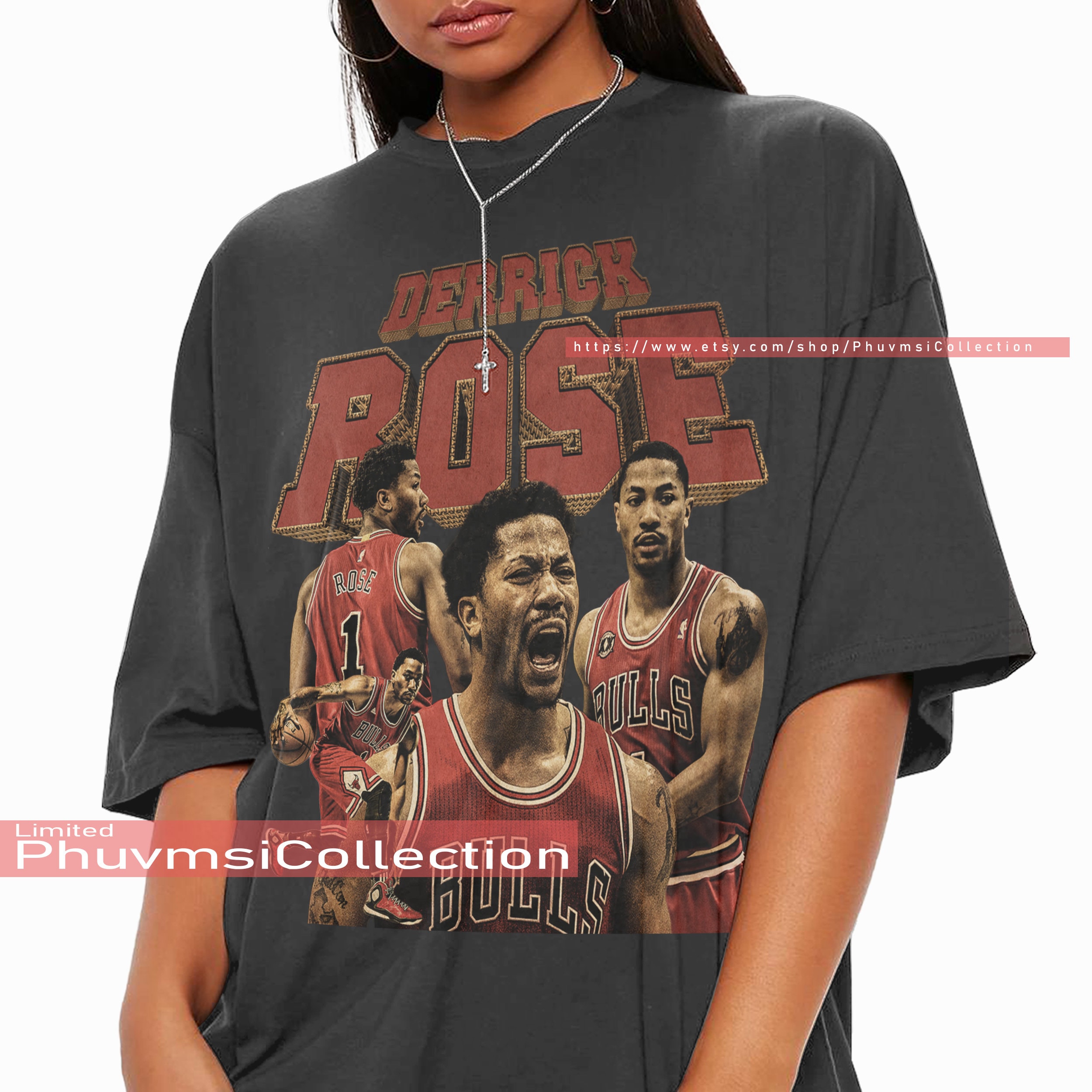 Derrick Rose Derrick Rose Basketball Nba Rose Sports Bulls Chicago Bulls Derrick  D Rose Drose Mvp Chicago T-Shirt - Trending Tee Daily in 2023