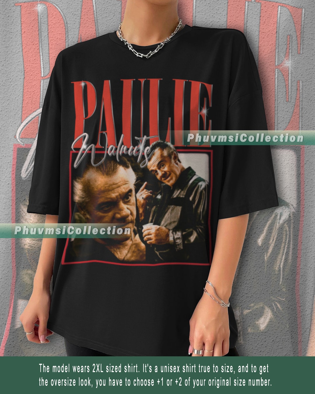 Paulie Walnuts Shirt Movie Actors Vintage Retro Classic Graphic Tee