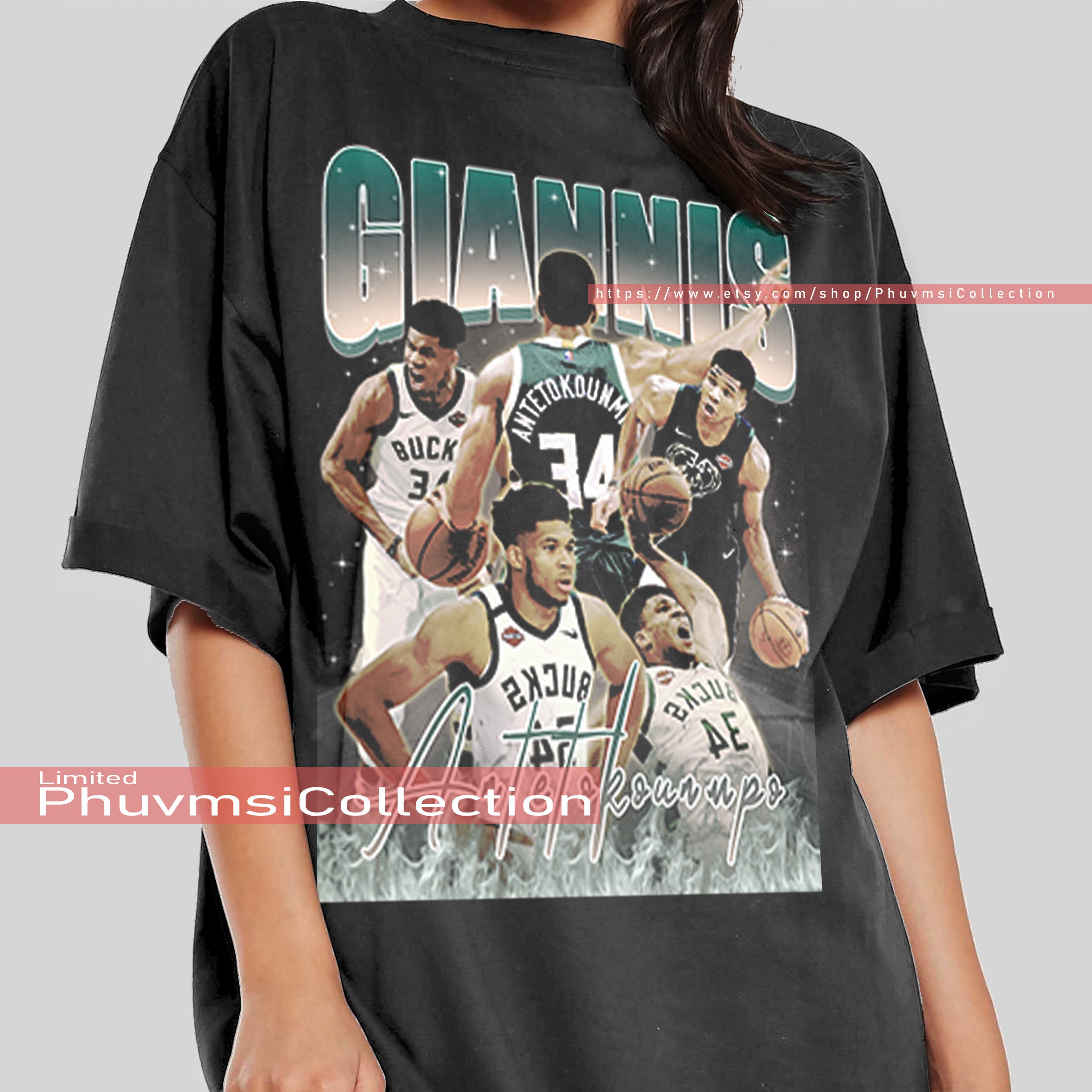 Giannis Antetokounmpo Shirt Merchandise Professional Players 