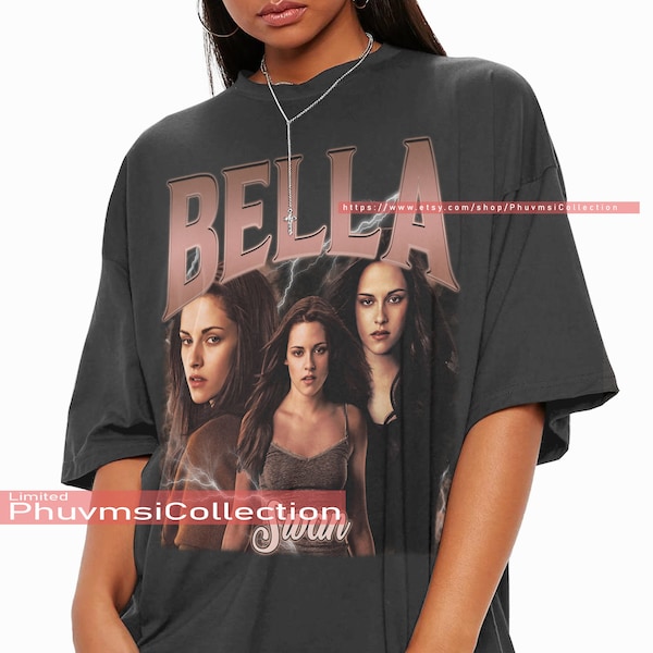 Bella Swann Shirt Movie Vampire Vintage Retro  Homage Graphictee Unisex Adult TShirt Hoodie Sweatshirt Bella Swann Unisex 90's FRN47