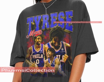 Tyrese Maxey Philadelphia 76ers 90s Style Vintage Shirt - Jolly Family Gifts