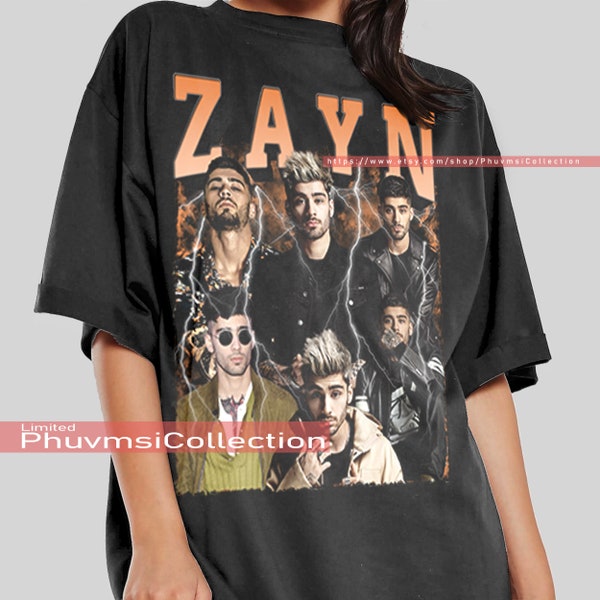 Zayn Malikk Shirt TShirt rapper Tee Retro Music Vintage 90s  music Zayn Malikk Shirt sweatshirt Unisex Hoodie Bootleg P106