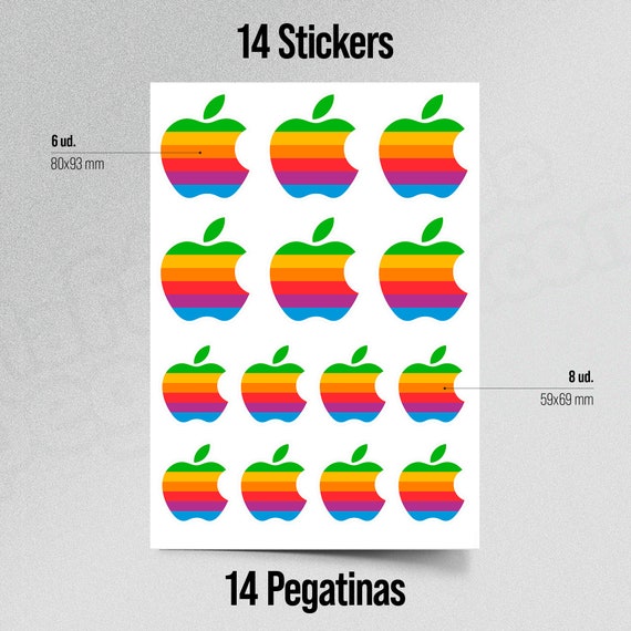 Apple Logo Sticker Logo Apple - Etsy