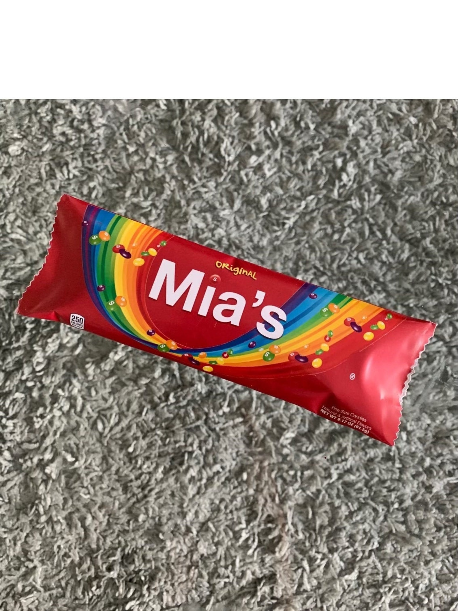 Custom Skittles Wrapper Candy Wrapper DIGITAL Etsy