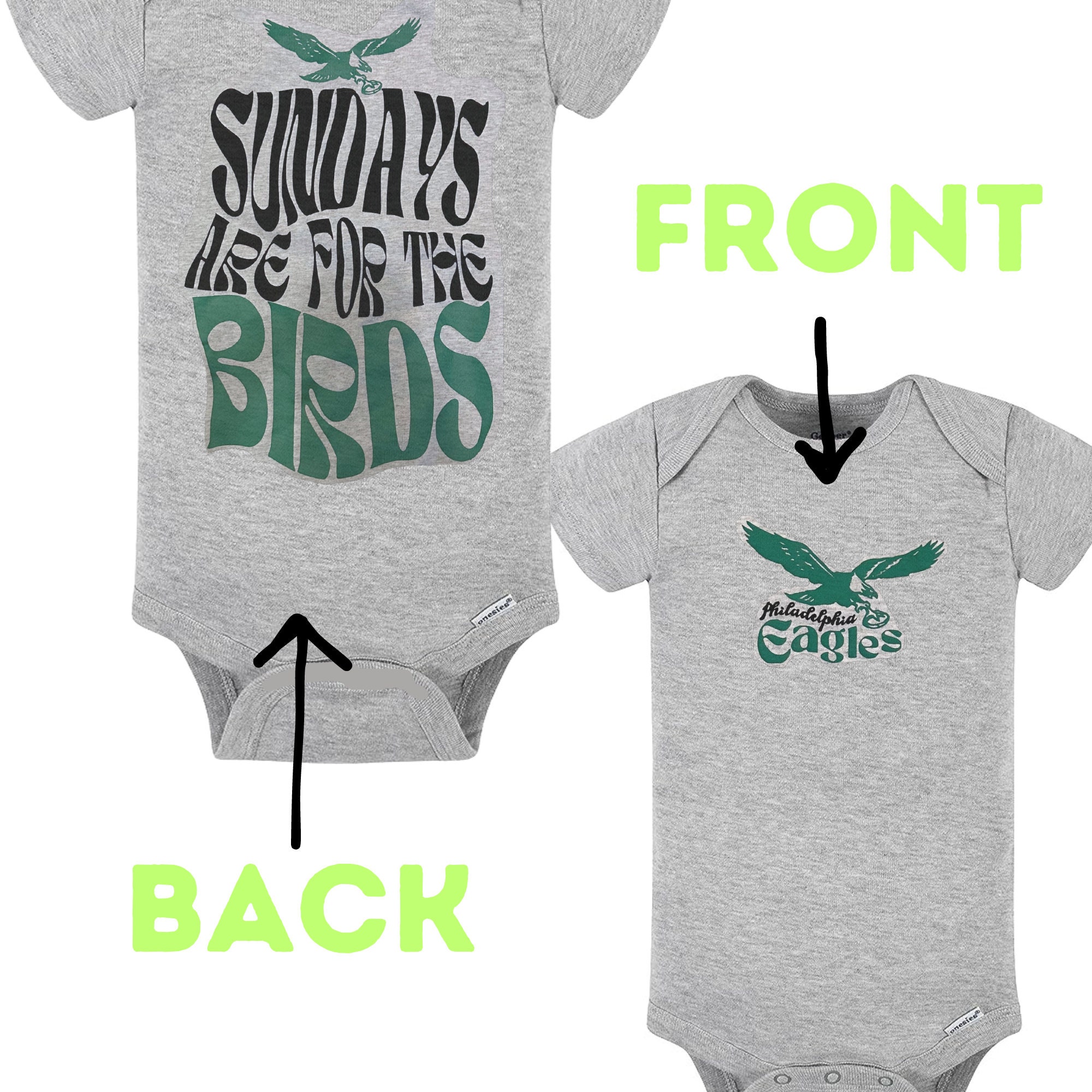 Eagles Onesies Etsy