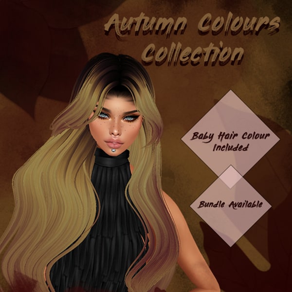 Autumn Collection _Changing Leaves_ Single Hair Texture For Imvu, Second Life, 3D modelling, Blender