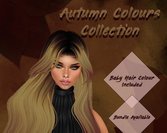 Autumn Collection _Changing Leaves_ Single Hair Texture For Imvu, Second Life, 3D modelling, Blender