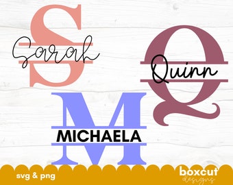 Download Split Monogram Svg Etsy