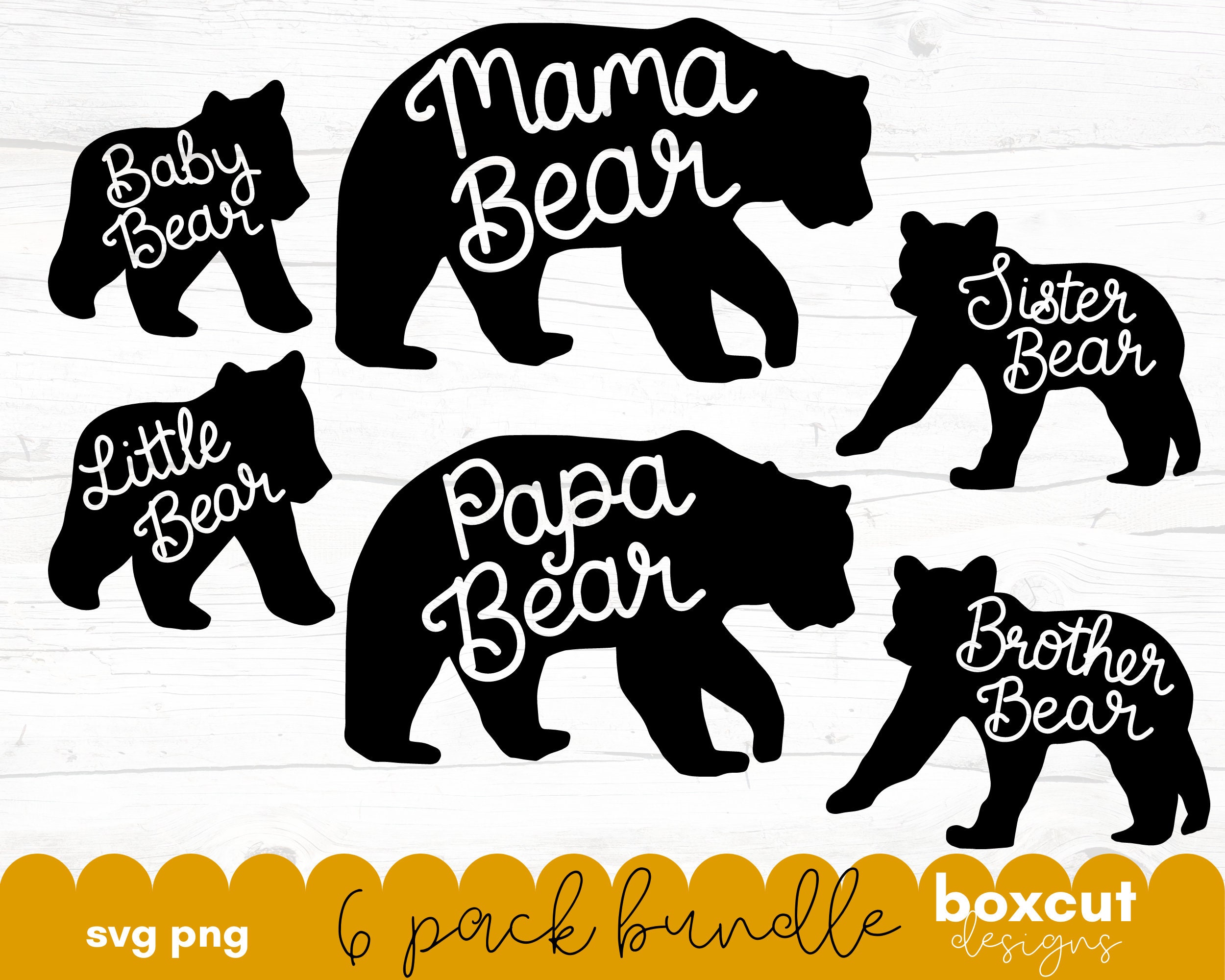 Mama Bear SVG Bear Family SVG Bundle Mama Bear Papa Bear | Etsy Canada