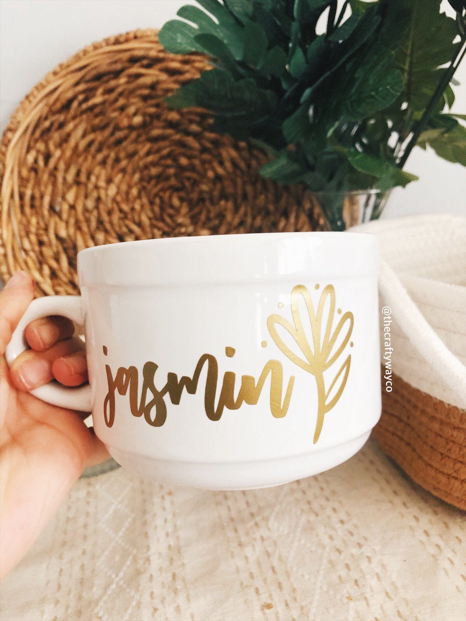 Personalized Soup Mug Handle Oversized Coffee Mug Custom Etsy
