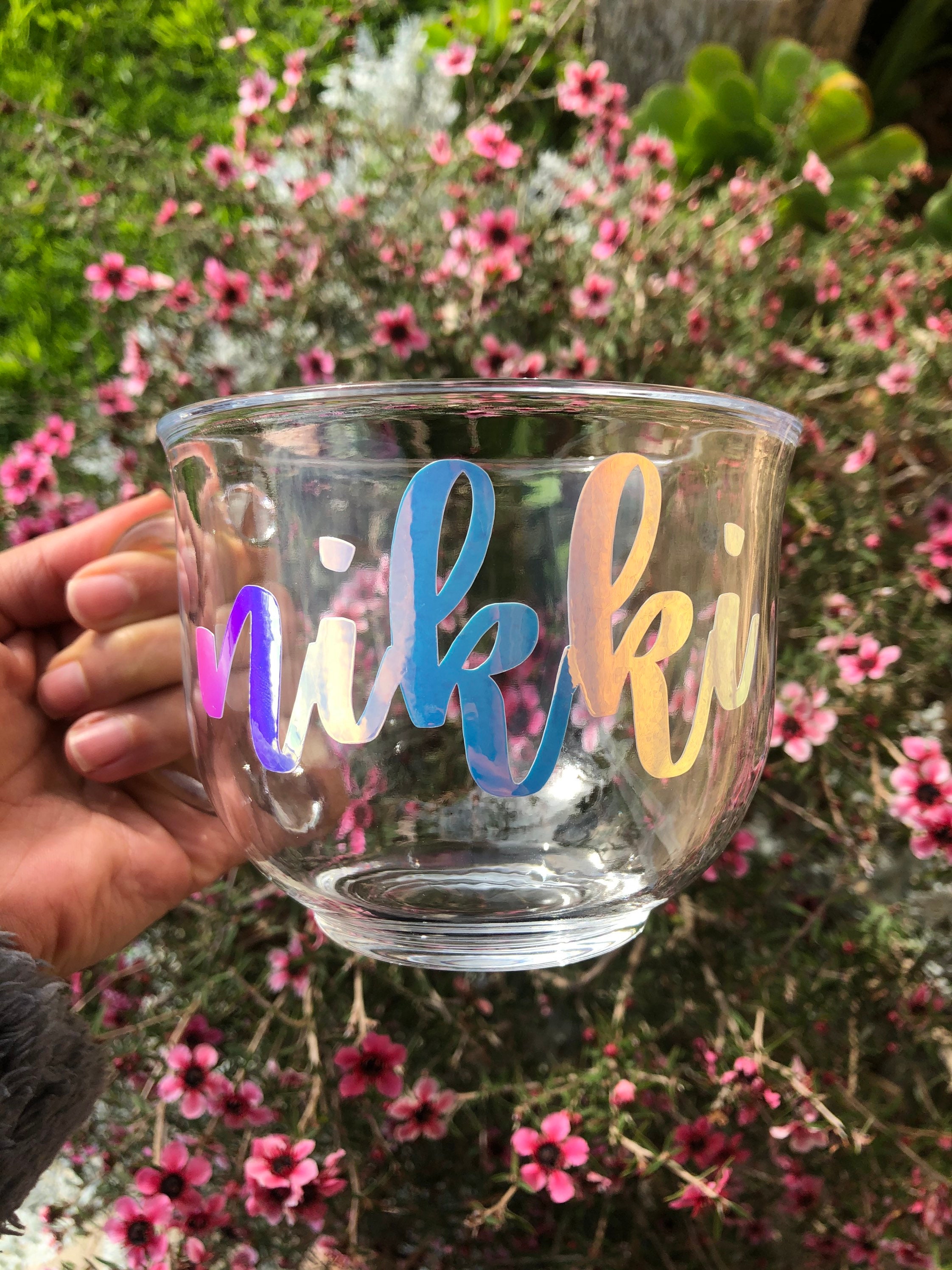 Clear Glass Mugs Personalized Clear Mug Custom Mug Name Etsy