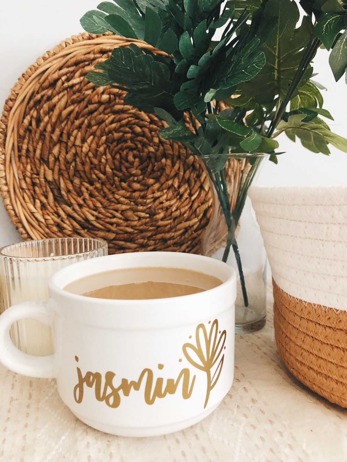 Personalized Soup Mug Handle Oversized Coffee Mug Custom Etsy