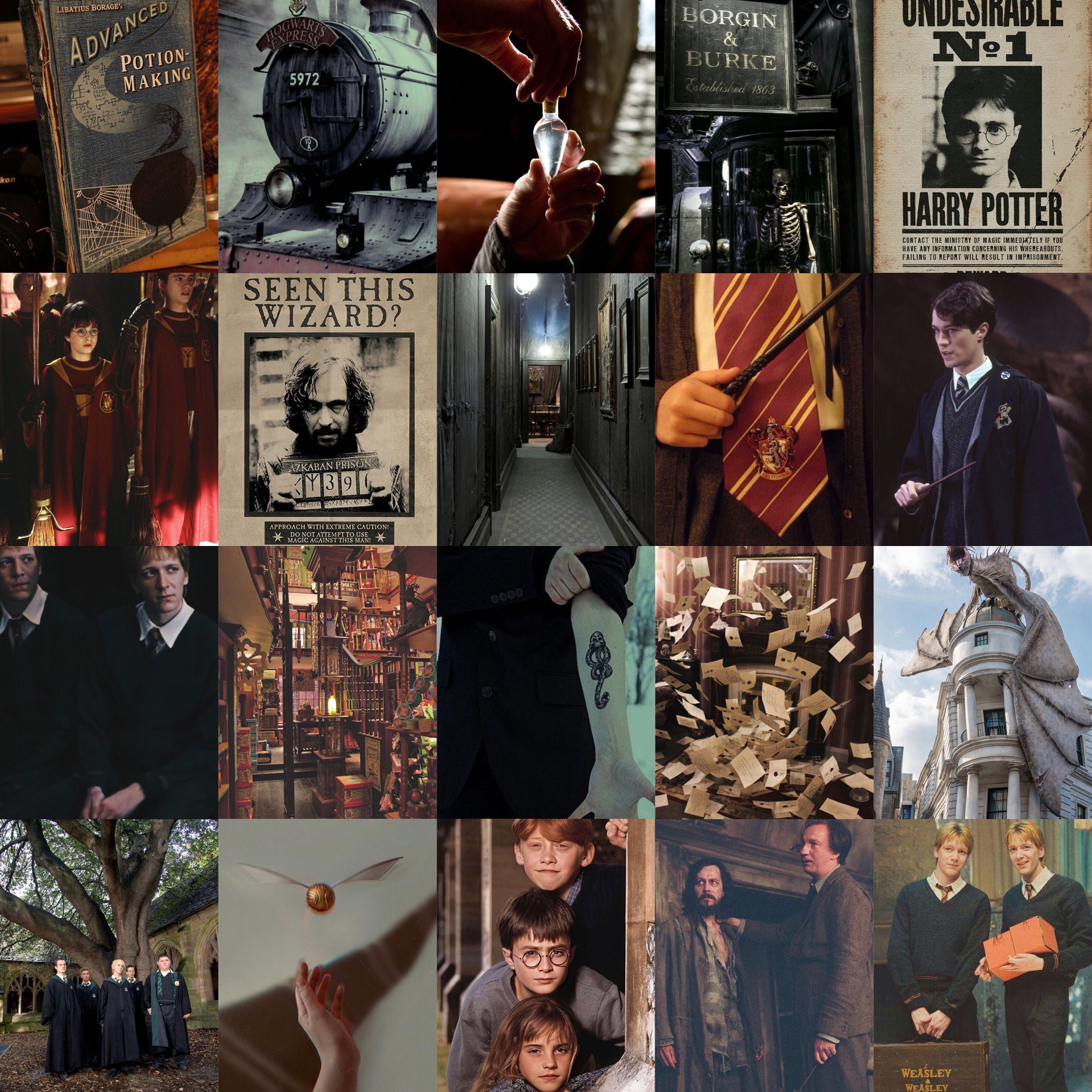 Harry Potter Wall Collage Harry Potter Aesthetic Harr vrogue.co