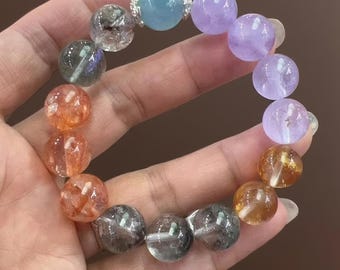 Bracelet énergétique personnalisé à cinq éléments • Bijoux Bazi et #CrystalHealing personnalisés + rapport Destiny