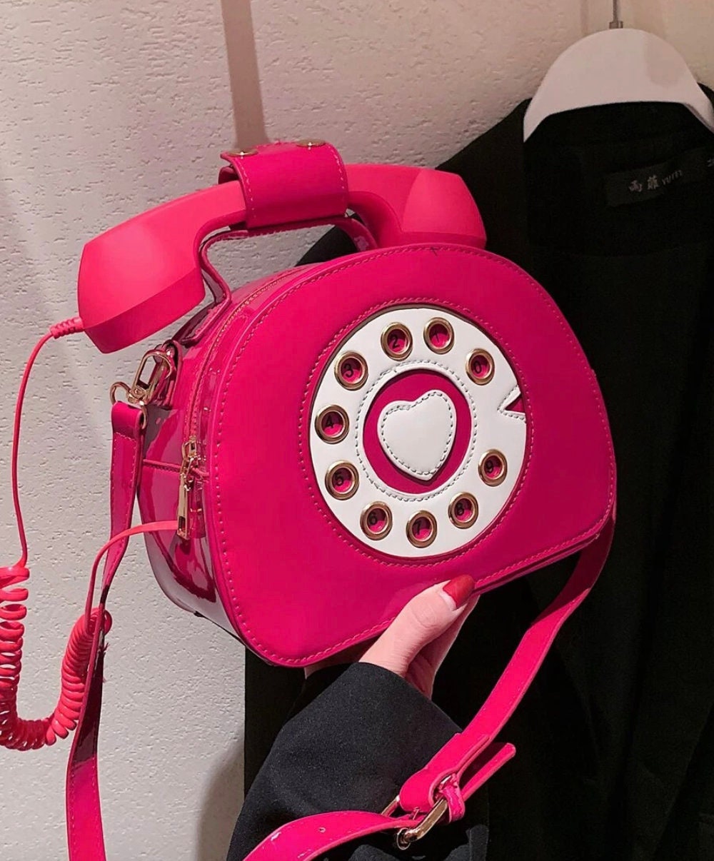 pink telephone bag