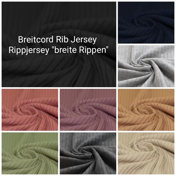 Breitcord Rib Jersey uni, Feinstrick Rib Jersey uni, Feinstrick Jersey uni, Jersey uni, Rippjersey, Rippjersey uni