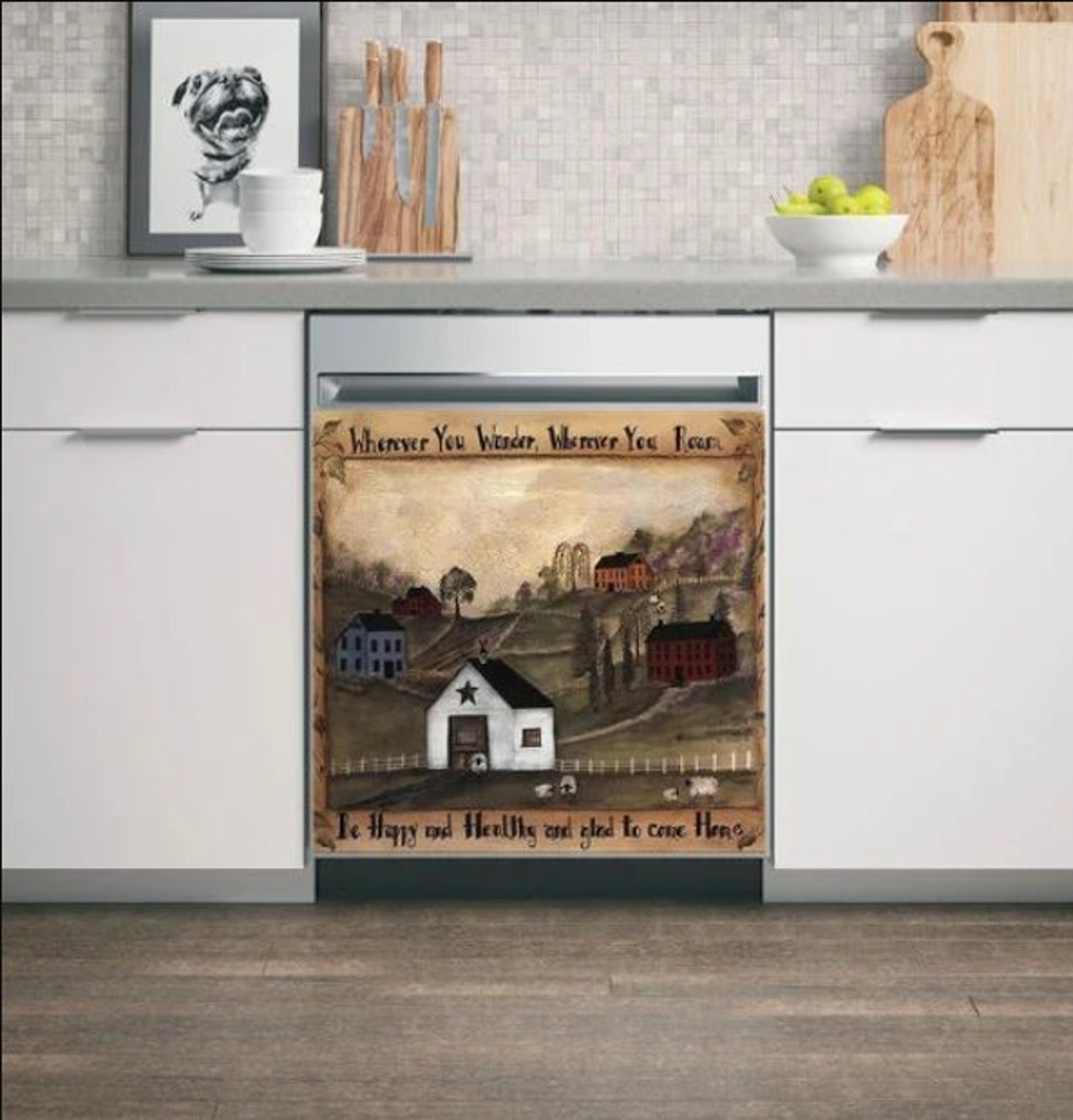 Farm Decor Kitchen Dishwasher Cover Dishwasher Cover Etsy