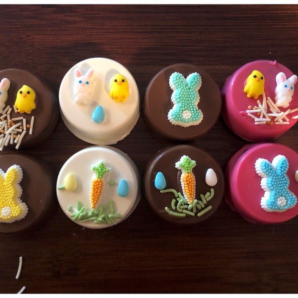 Easter Chocolate Covered Oreos Bunny Chickies