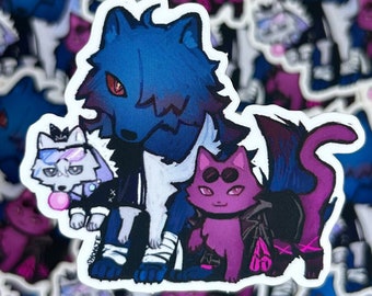 HONKAI STAR RAIL - "stellaron hunting”  sticker // Kafka blade silver wolf // fan art merch