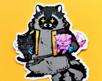 HONKAI STAR RAIL - "tailblazer and besties" sticker // Caelus stelle dan heng march 7th // fan art merch