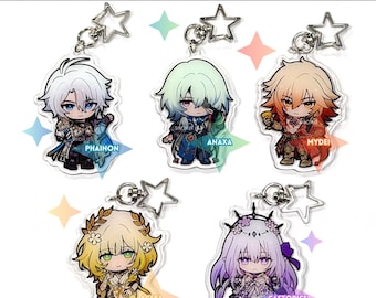 HONKAI STAR RAIL amphoreus-sleutelhangerhanger - phainon anaxa mydei aglea castorice // hsr-merchandise