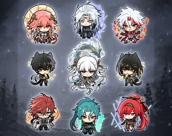 Wuthering Waves Schlüsselanhänger Charms - Changli Calcharo Scar Rover jinhsi mortefi yinlin // fan art merch