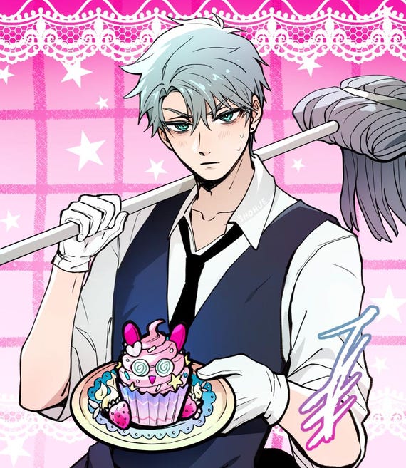 ALIEN STAGE - Till Maid Cafe Ver. With a Mizi Cupcake - 8x9 PRINT