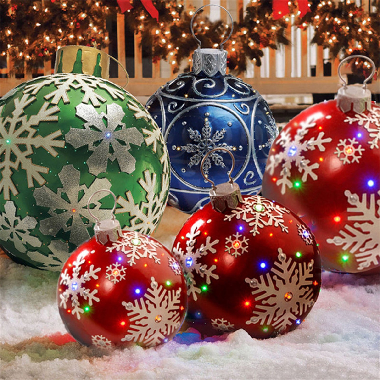 XXL Christmas Outdoor Inflatable Baubles PVC Giant Large Etsy UK