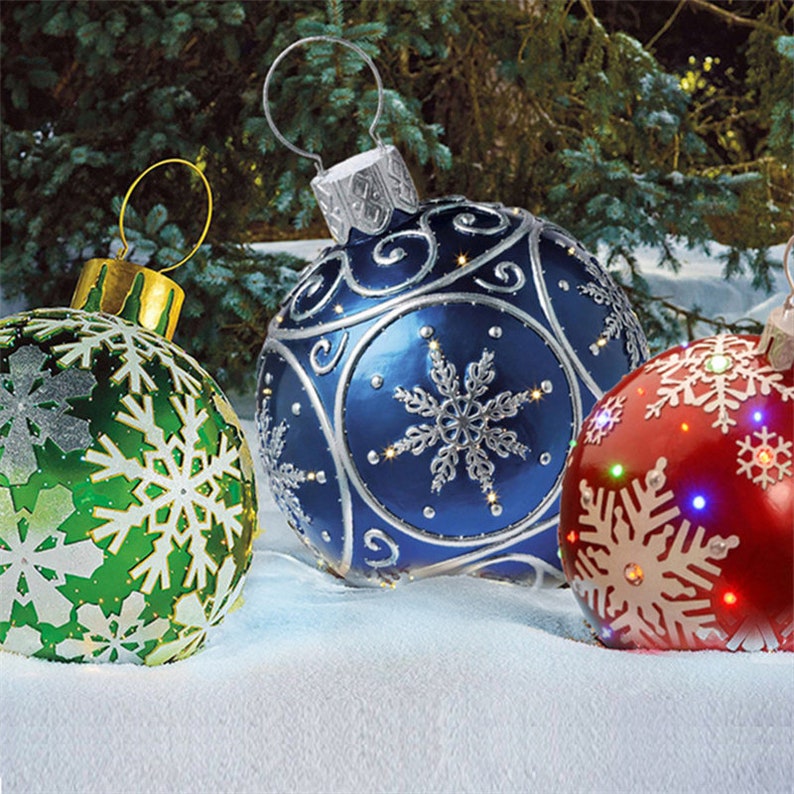 XXL Christmas Outdoor Inflatable Baubles PVC Giant Large Etsy UK