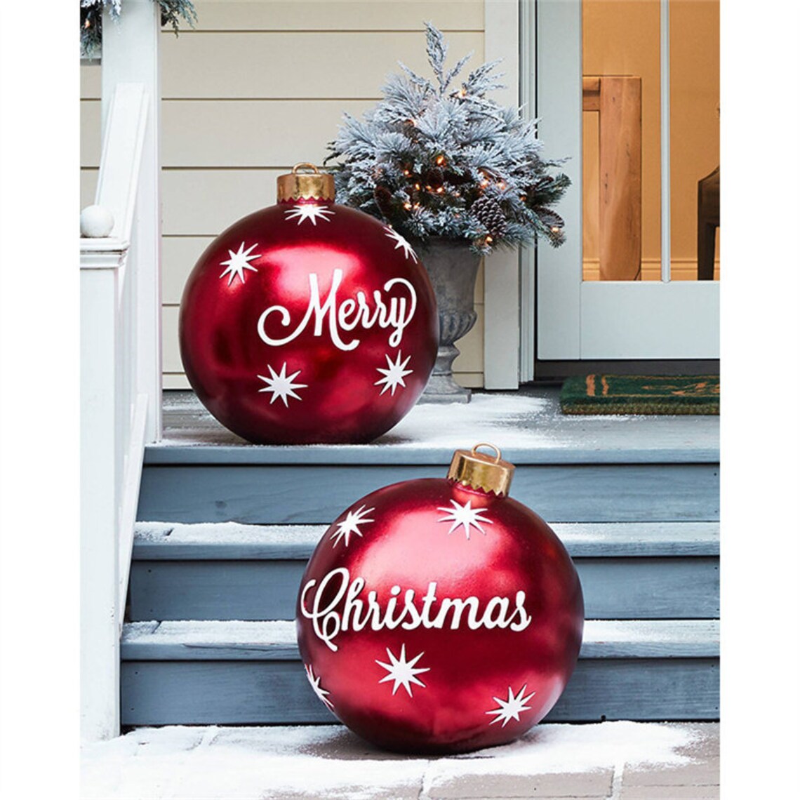 XXL Christmas Outdoor Inflatable Baubles PVC Giant Large Etsy UK