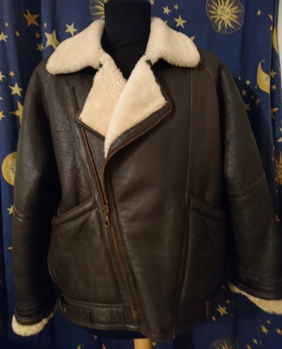 Sheepskin flying jacket