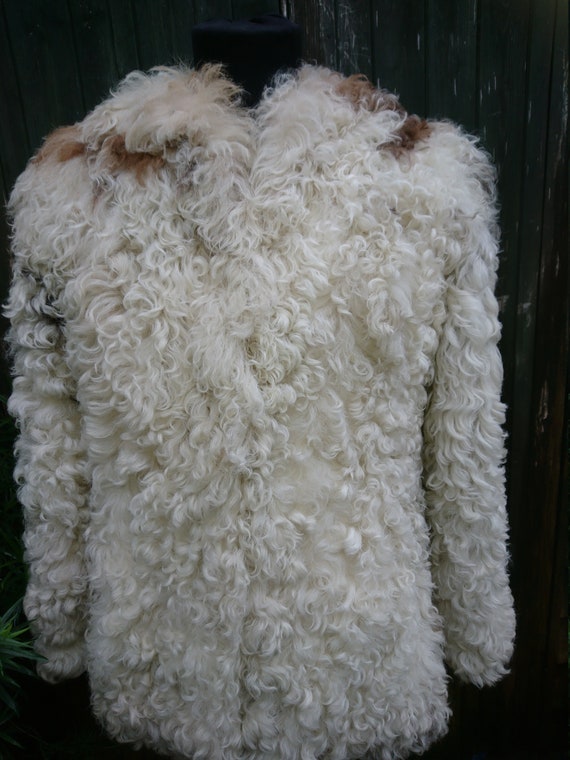 Mongolian curly sheepskin jacket