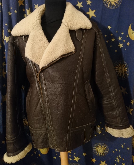 Sheepskin flying jacket