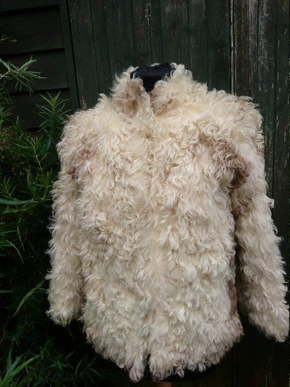 Mongolian curly sheepskin jacket