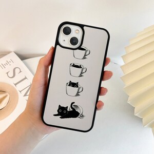 Cat Phone Case Aesthetic Phone Case Cute iPhone 15 14 13 12 11 Pro Max 15 14 Plus Case 14 Pro Case 13 12 Mini Case 7/8/SE X/XS XR 2020 2022