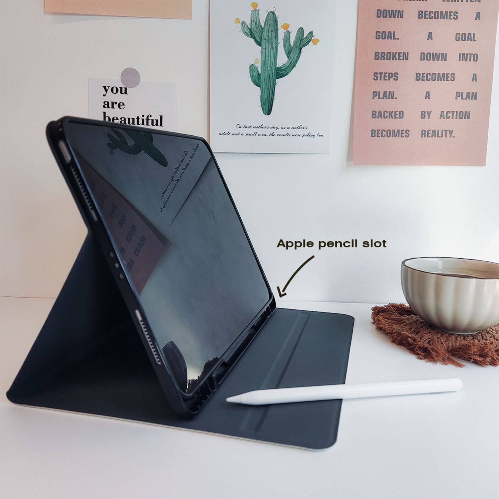 Cute Strawberry Ipad Case With Pencil Holder for Ipad Etsy