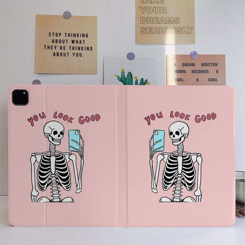 Skull iPad Case iPad Case Cute iPad 10th Generation Case 10.9 Inch iPad Case iPad Pro 12.9 Case with Pencil Holder iPad Air 4th 5th Mini 6 image 2