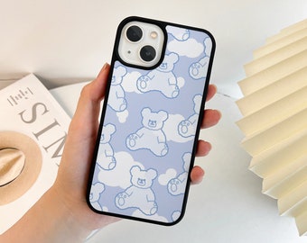 Blue Bear iPhone Case 15 14 13 12 11 Pro Max 14 Plus iPhone 13 12 Mini Case iPhone XS Max Case iPhone XR 7 8 Plus iPhone 15 Pro Max Case