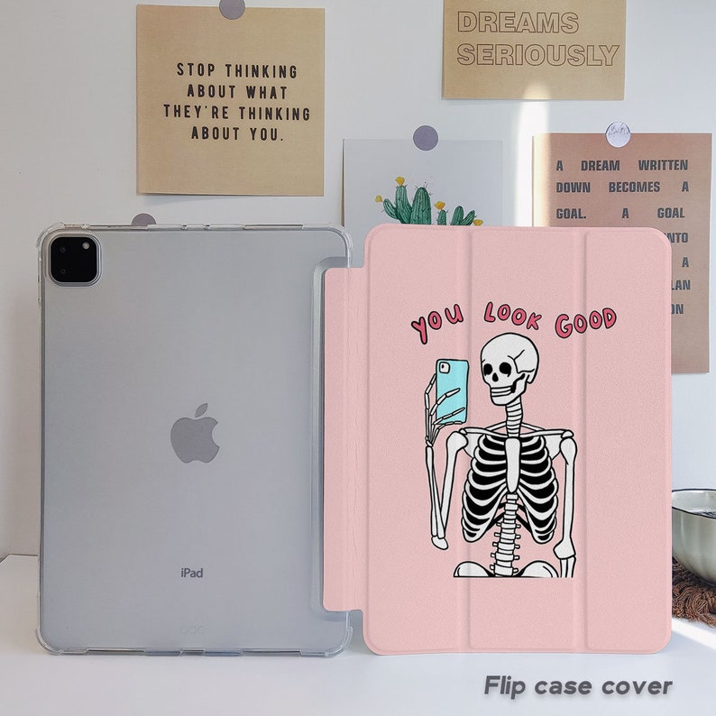 Skull iPad Case iPad Case Cute iPad 10th Generation Case 10.9 Inch iPad Case iPad Pro 12.9 Case with Pencil Holder iPad Air 4th 5th Mini 6 image 4