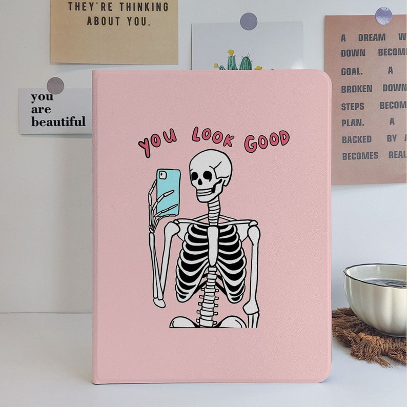 Skull iPad Case iPad Case Cute iPad 10th Generation Case 10.9 Inch iPad Case iPad Pro 12.9 Case with Pencil Holder iPad Air 4th 5th Mini 6 image 1