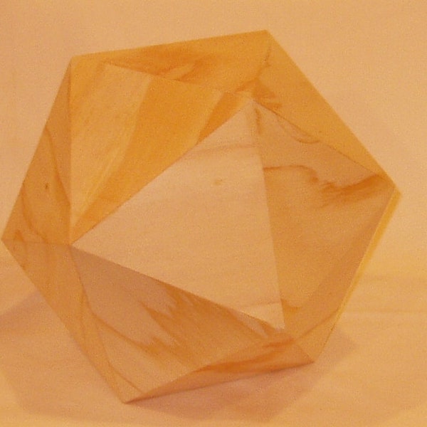 5" Wooden Icosahedron