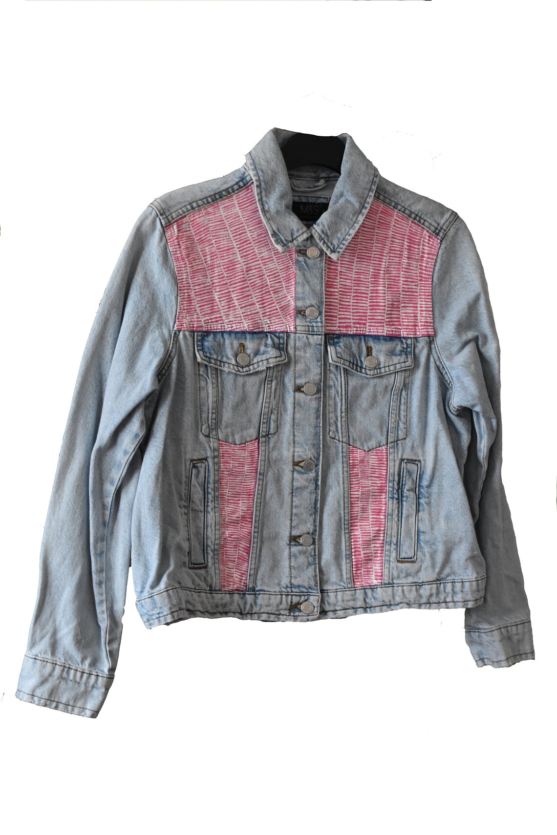 Wearable Art Hand Painted Denim Jacket Abstract Art African Etsy UK